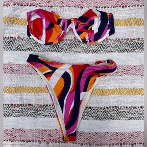 NWOT Oneone Swimwear Groovy Colorful Bikini from Lulu’s